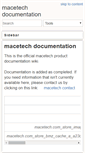 Mobile Screenshot of docs.macetech.com